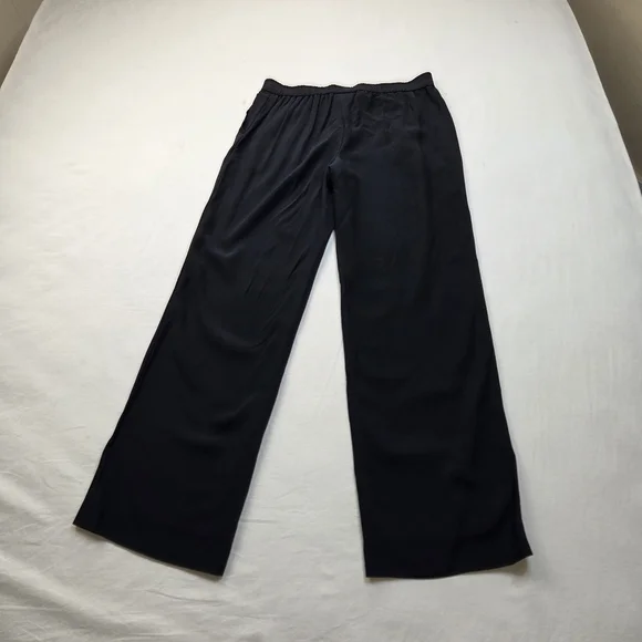 Akris Punto Women’s Navy Blue Wide Leg Pull-On Pants Size US 8 IT 44